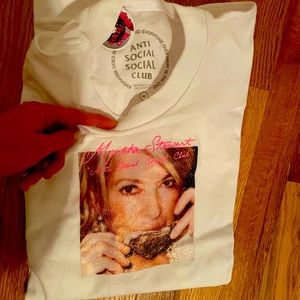 Brand new with tags Anti Social Social Club Martha Stewart oyster tee shirt